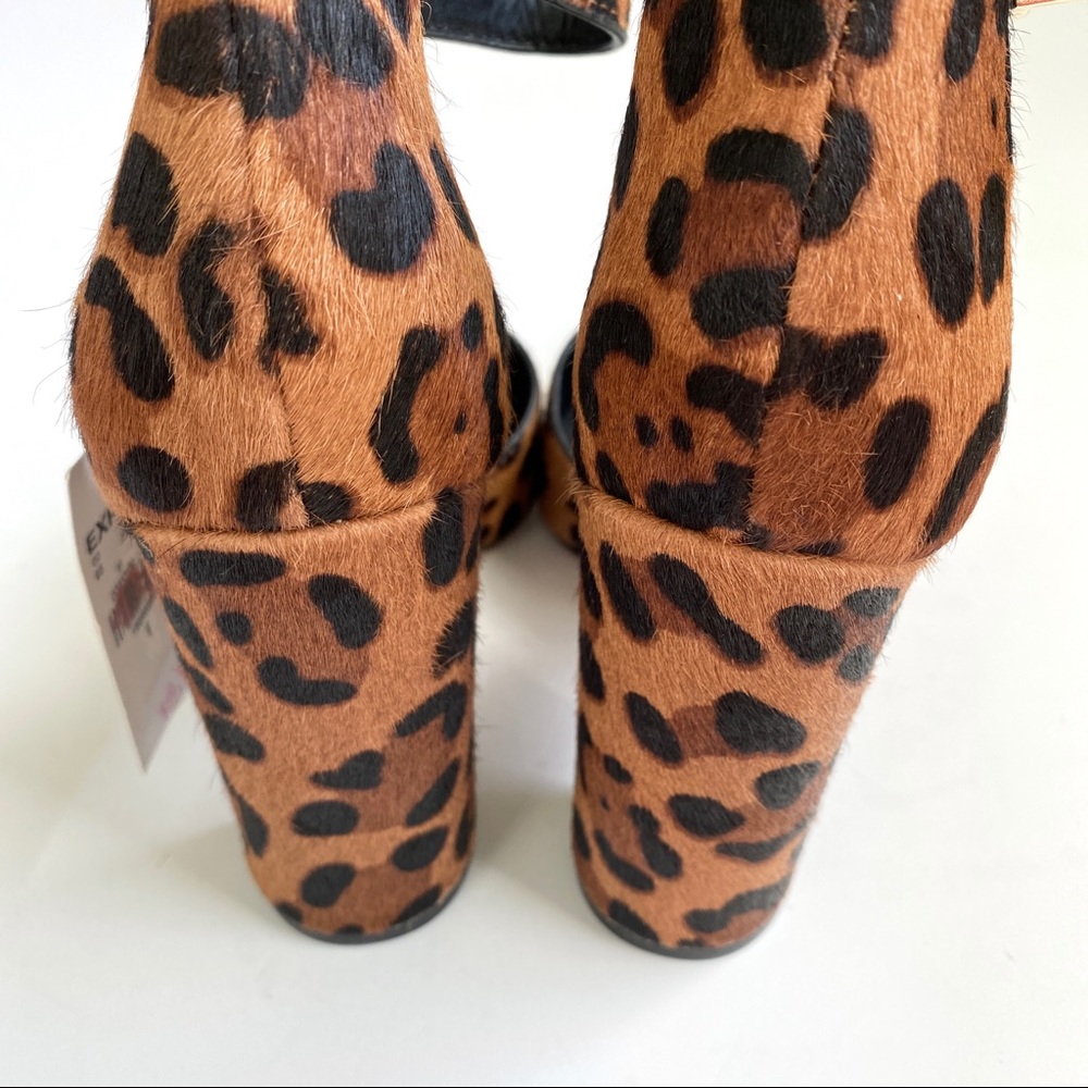 NWT Express Cheetah Ankle Strap Sandals - Picture 5 of 13